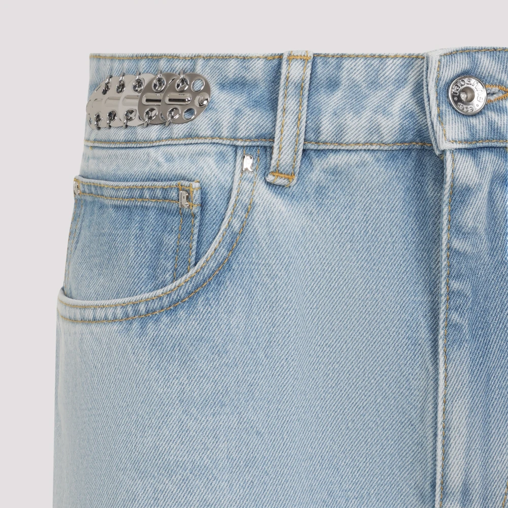 Paco Rabanne Lichtblauwe Denim Jeans Blue Dames