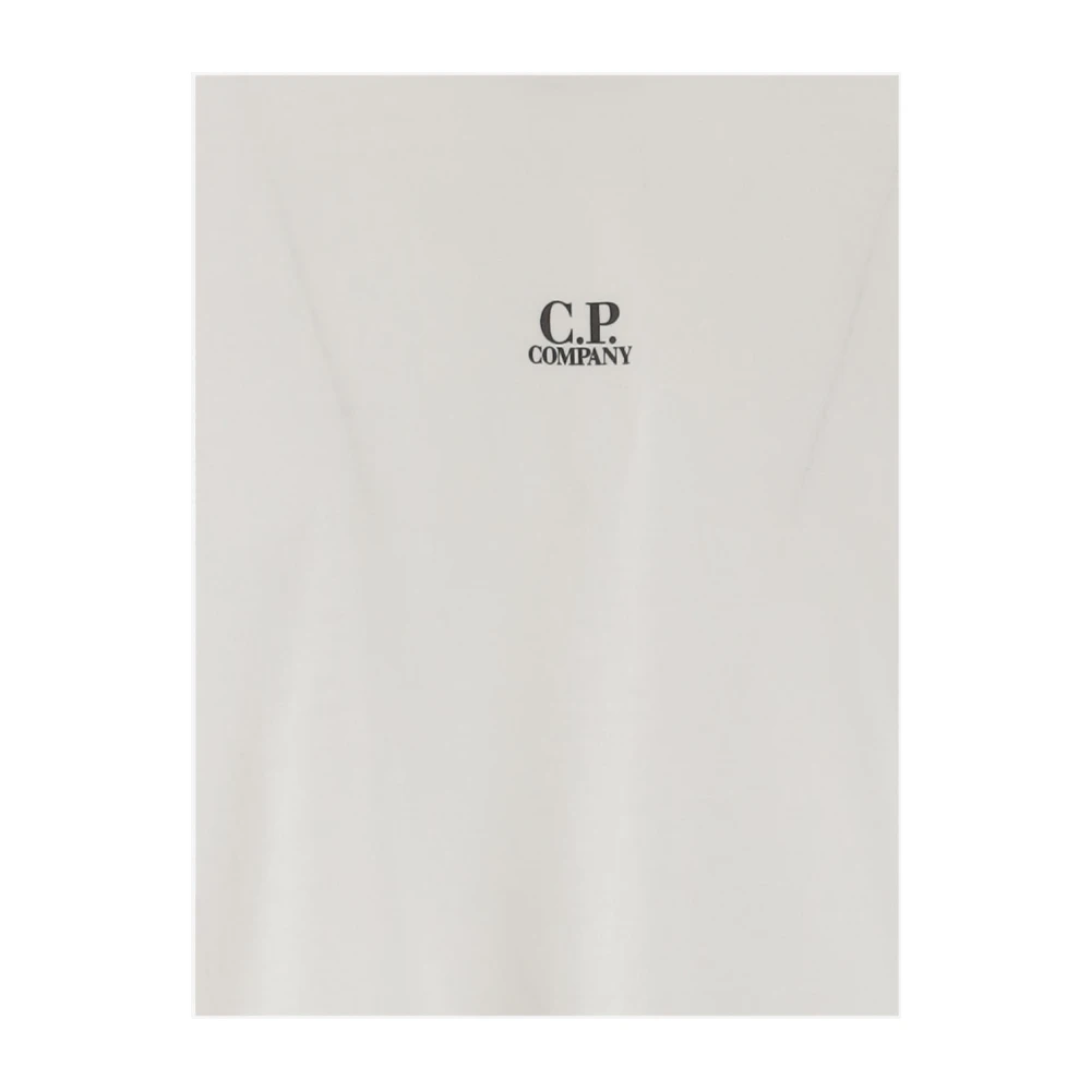 C.P. Company Katoenen Jersey Crew Neck T-shirt White Heren
