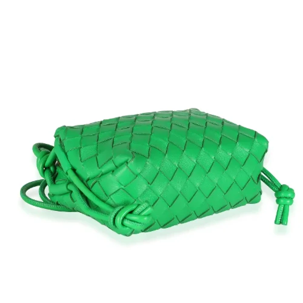 Bottega Veneta Vintage Pre-owned Leather crossbody-bags Green Dames
