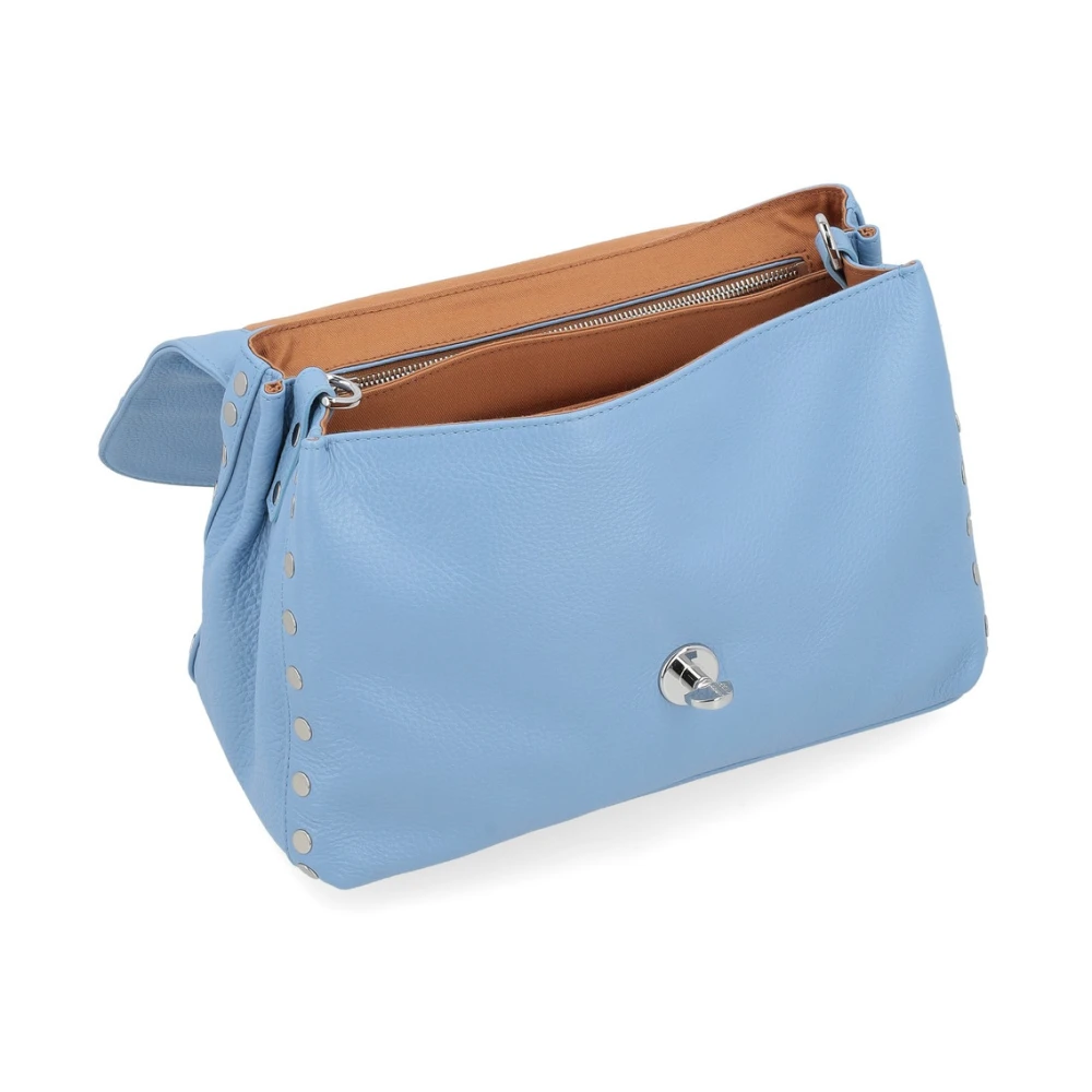 Zanellato Blauwe Dagelijkse Postina Schoudertas Blue Dames