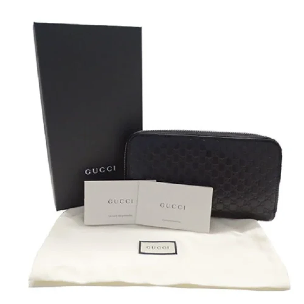 Gucci Vintage Pre-owned Leather wallets Blue Dames