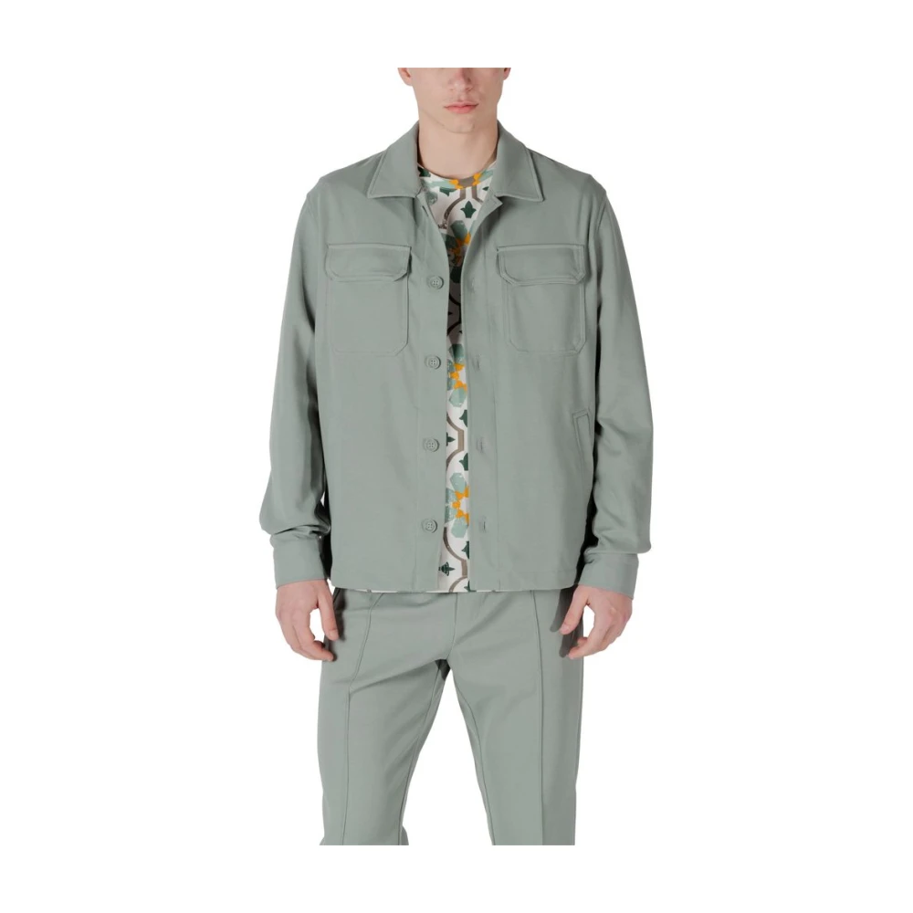 Antony Morato Men's Green Polyester Shirt