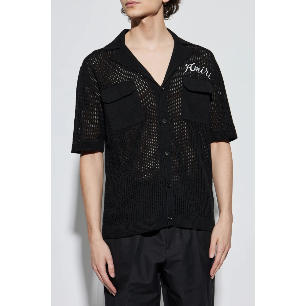 Amiri Shirt met logo Black Heren