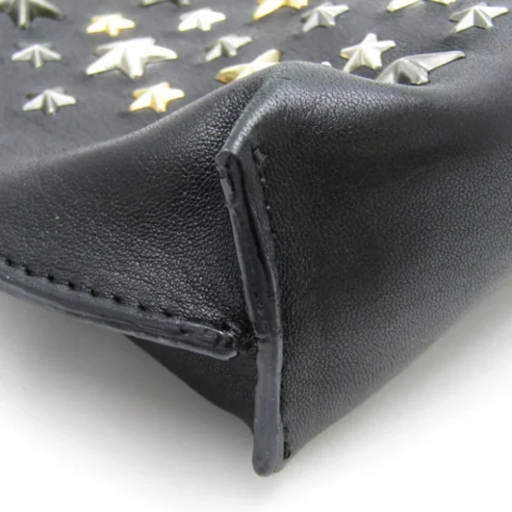 Jimmy Choo Pre-owned Leather clutches Black Dames