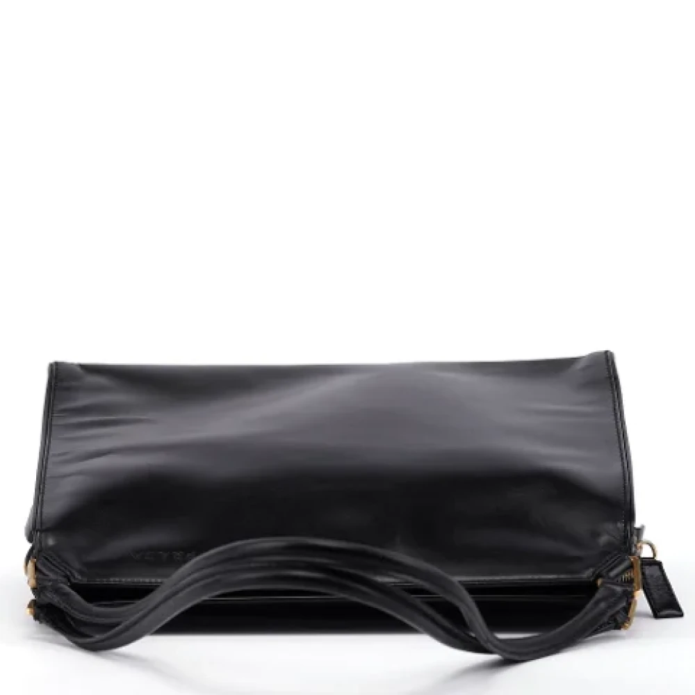 Prada Vintage Pre-owned Leather handbags Black Dames
