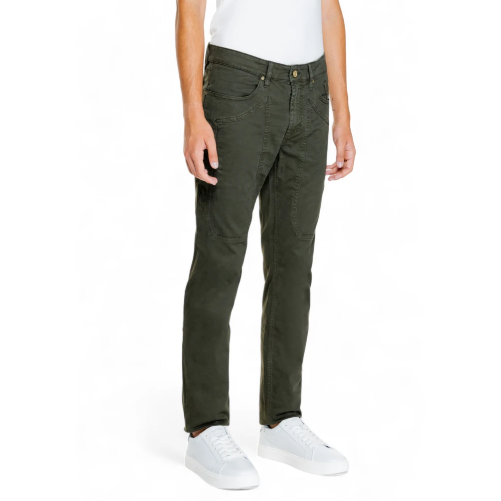 Jeckerson Heren katoenen stretchbroek Beige Heren