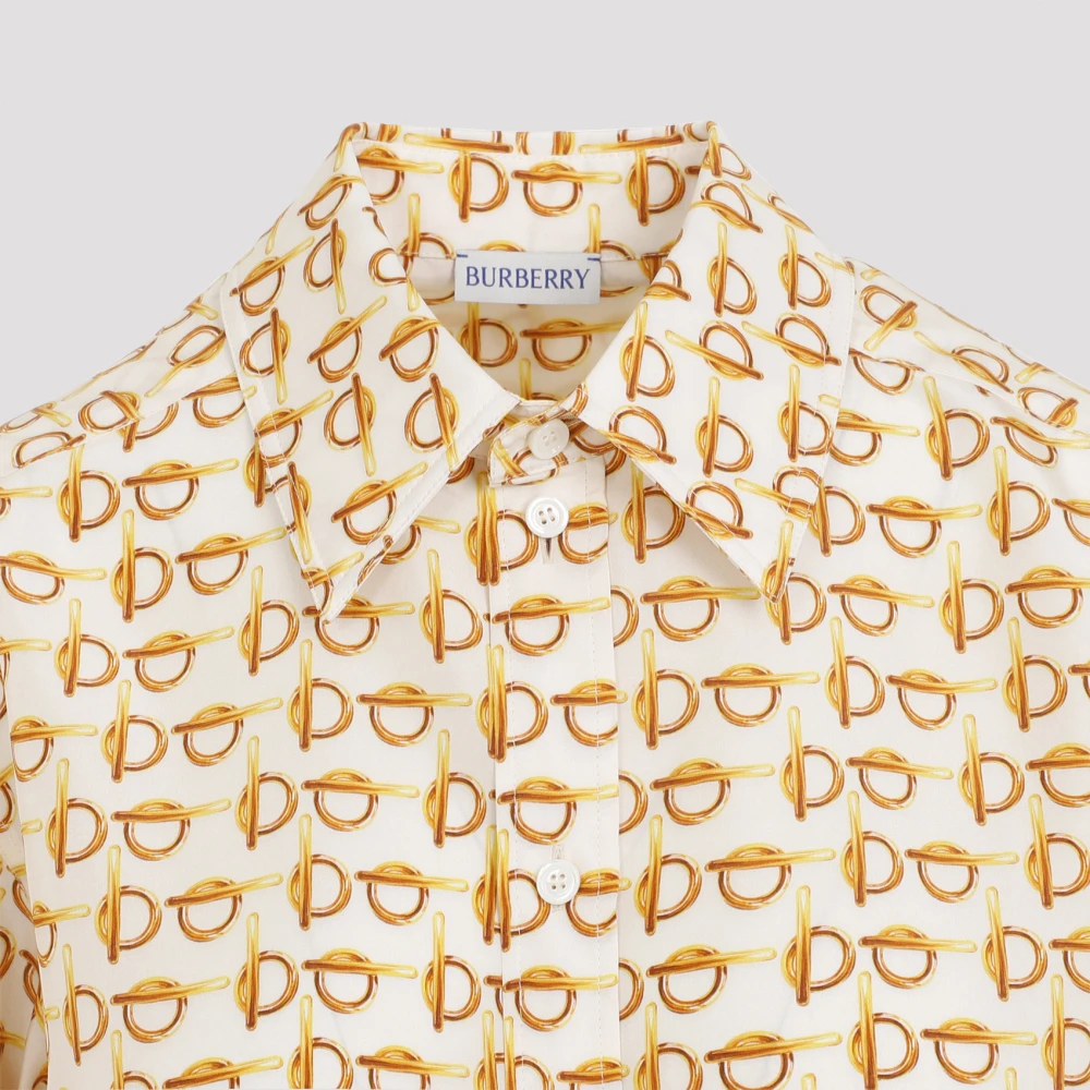 Burberry Neutrale Shirts Ss24 Beige Dames