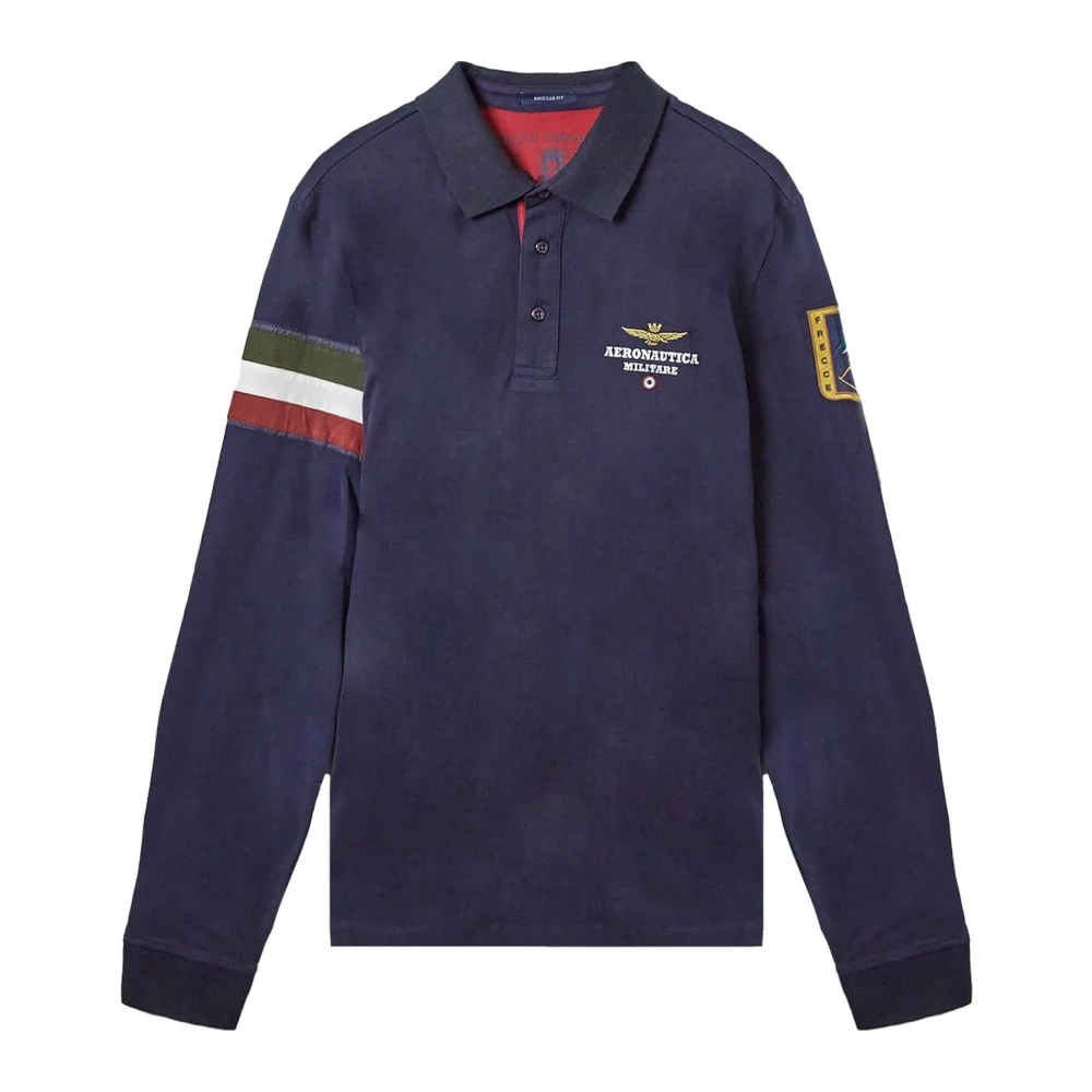 Aeronautica militare Stijlvolle Polo Shirt Blue Heren