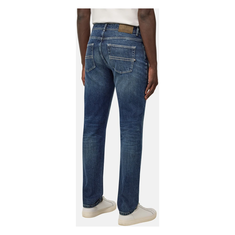 Boggi Milano Stretch Denim Jeans Blue Heren