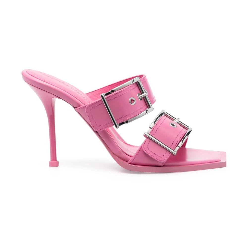 Rosa Schnallen-Detail High Heel Sandalen - Alexander McQueen - Modalova