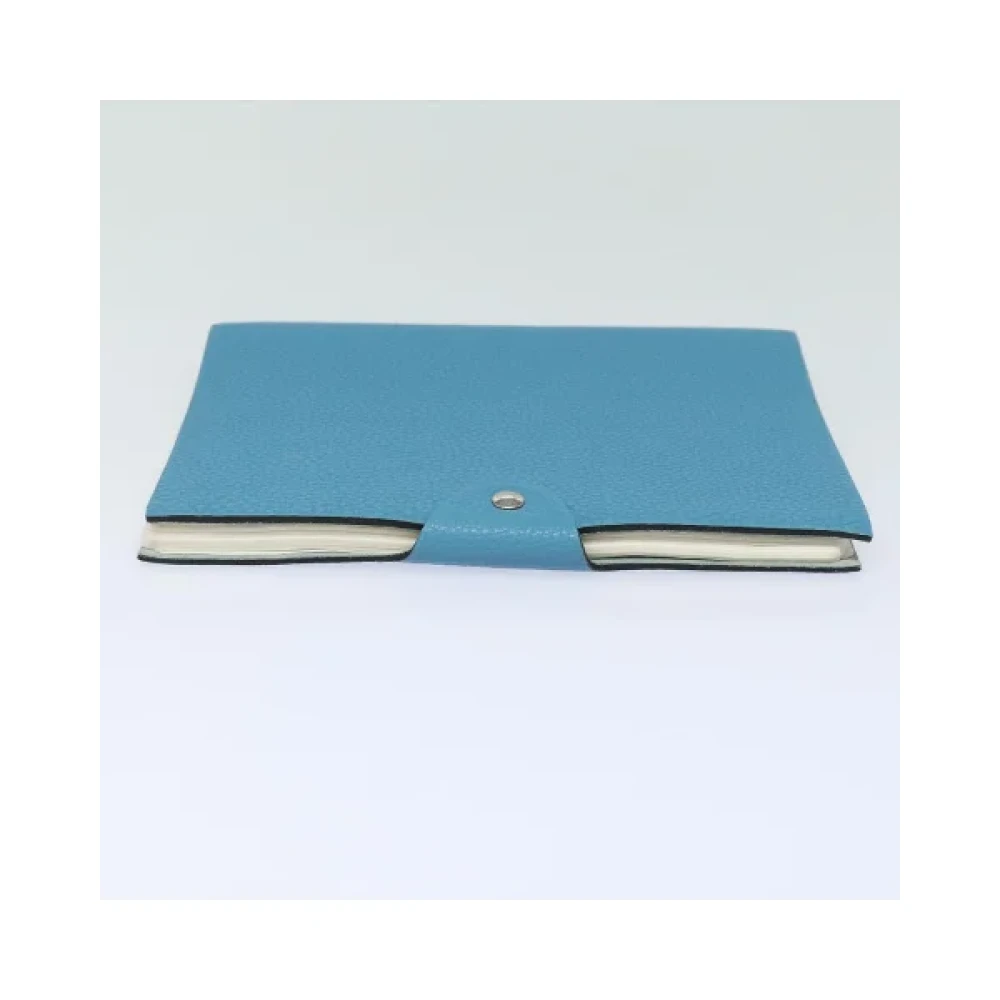 Hermès Vintage Pre-owned Leather home-office Blue Dames