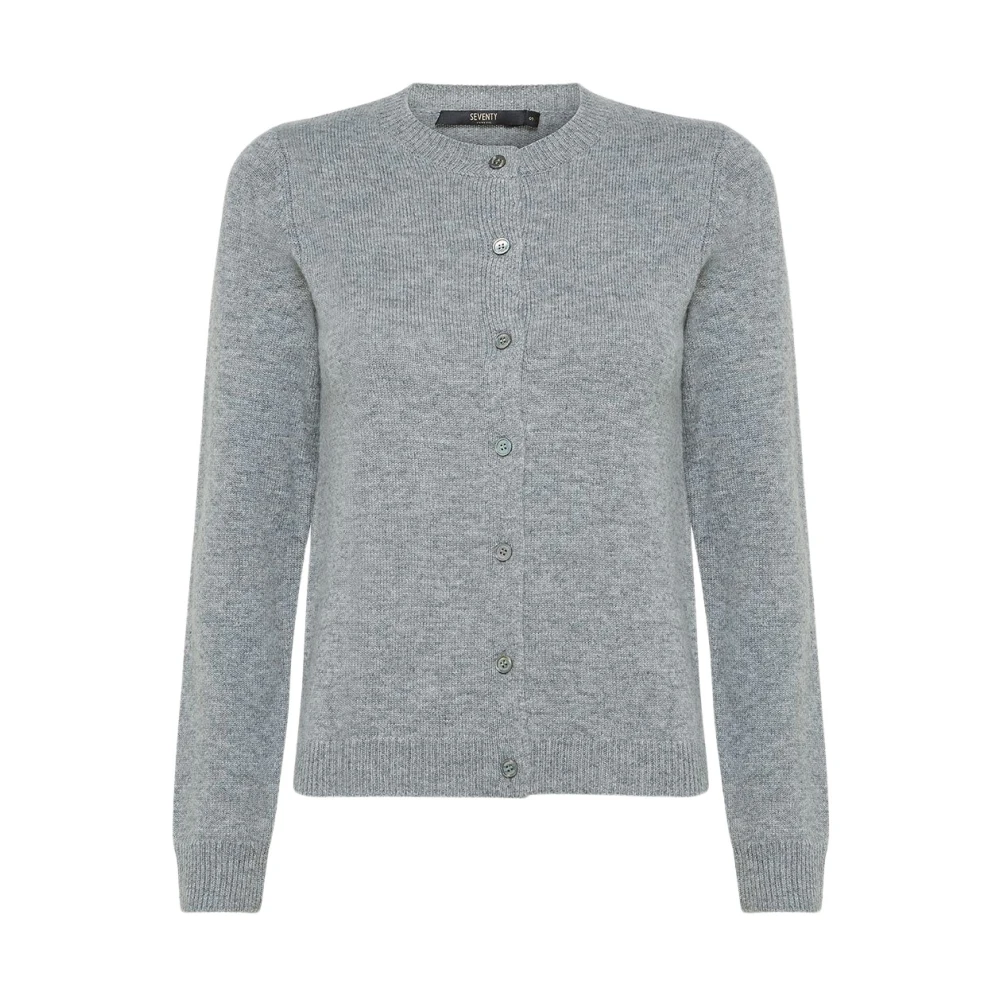 Seventy Cashmere Cardigan met knoopsluiting Gray Dames
