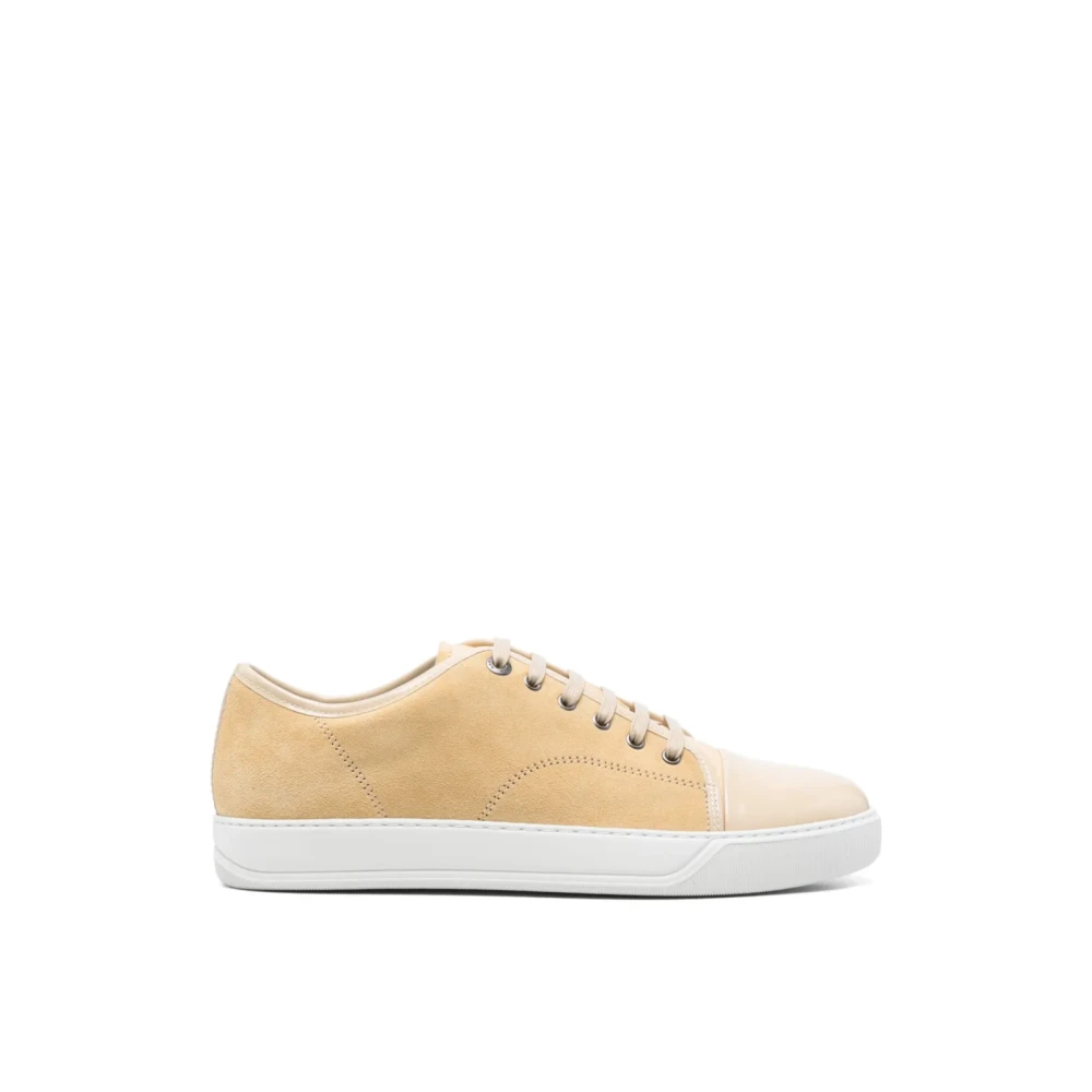 Lanvin Mörk Beige Låg-Top Sneakers Beige, Herr