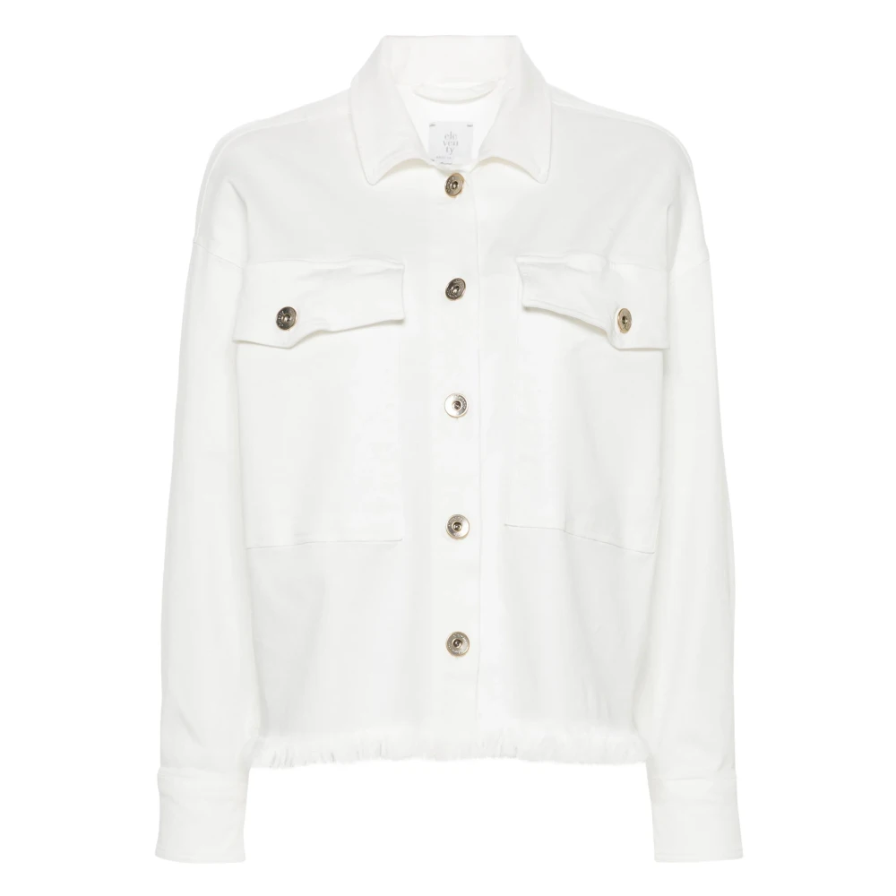 Eleventy Mujer Blanco Chaquetas, Talla: M