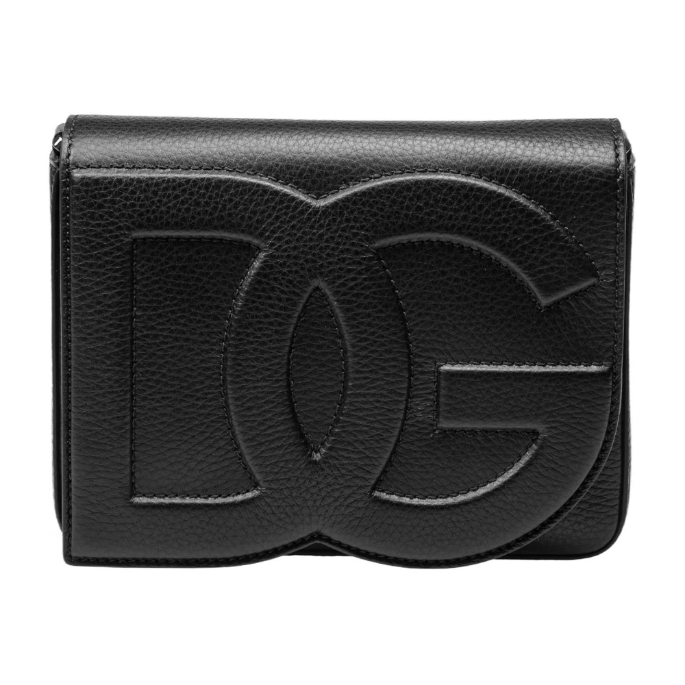 Dolce & Gabbana Men's Black Shoulder Bag With Logo Detail