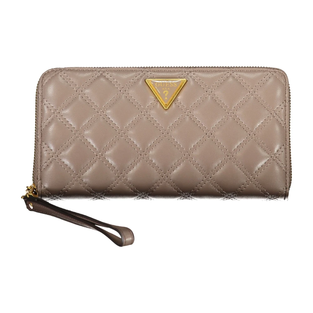 Guess Beige Portemonnee met Ritssluiting Beige Dames