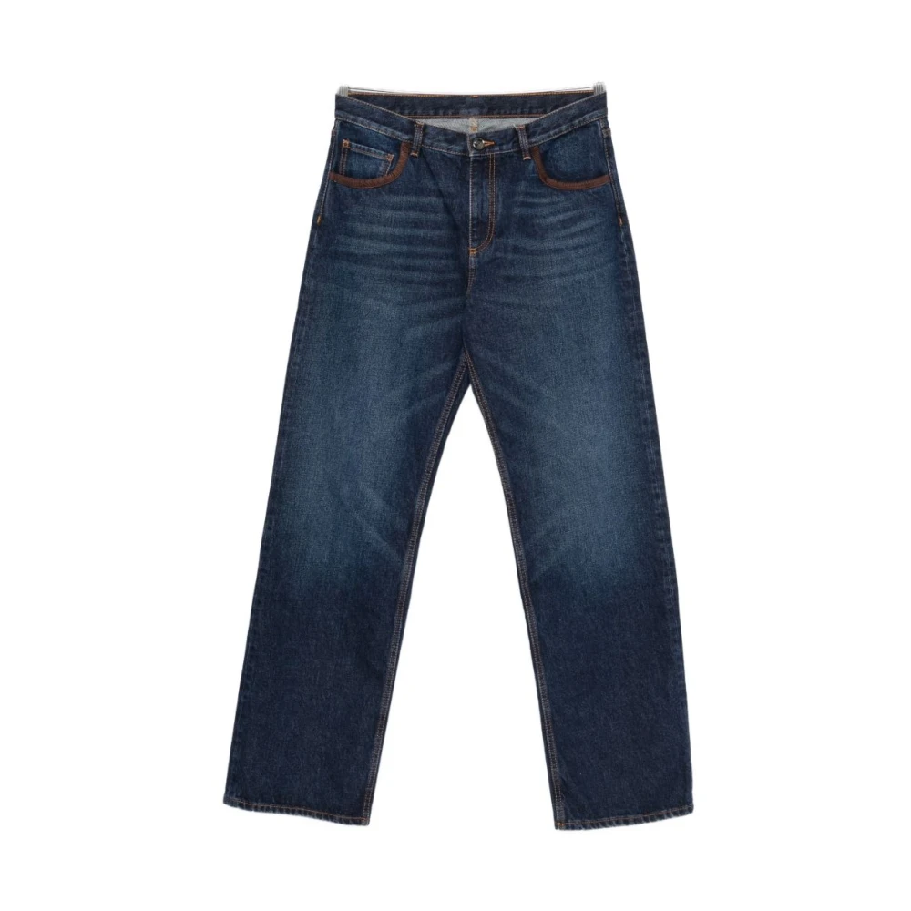 Etro Trousers Navy - Male - Straight Fit Jeans - Blue - W32 - Jeans