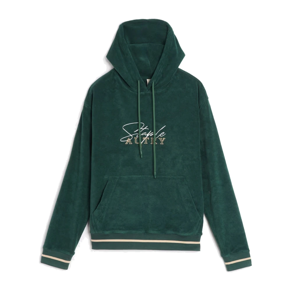 Autry Uomo Verde - Chenille Hoodie - Sweatshirts & Hoodies - 2XL