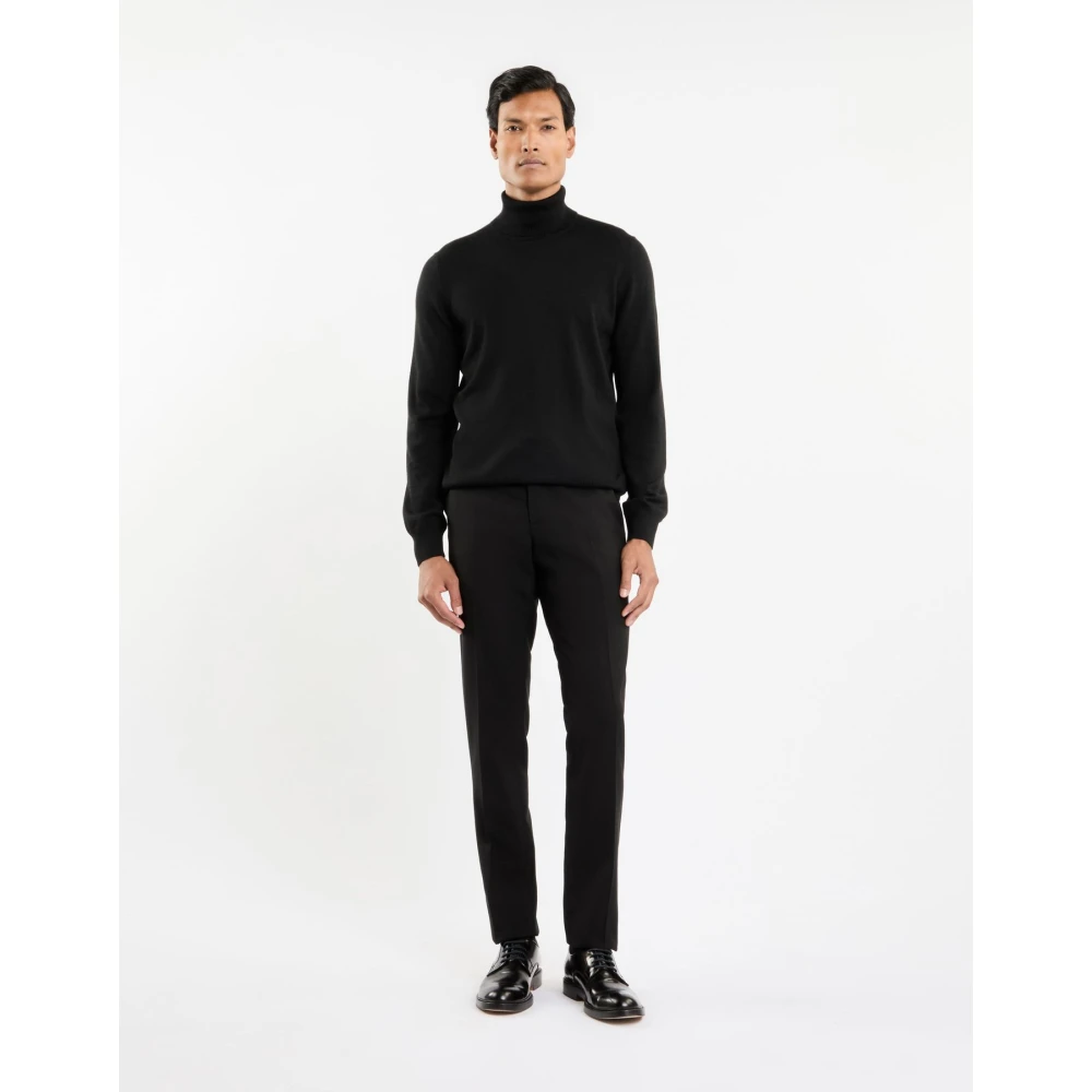 Fay Wollen Dolcevita Trui Black Heren