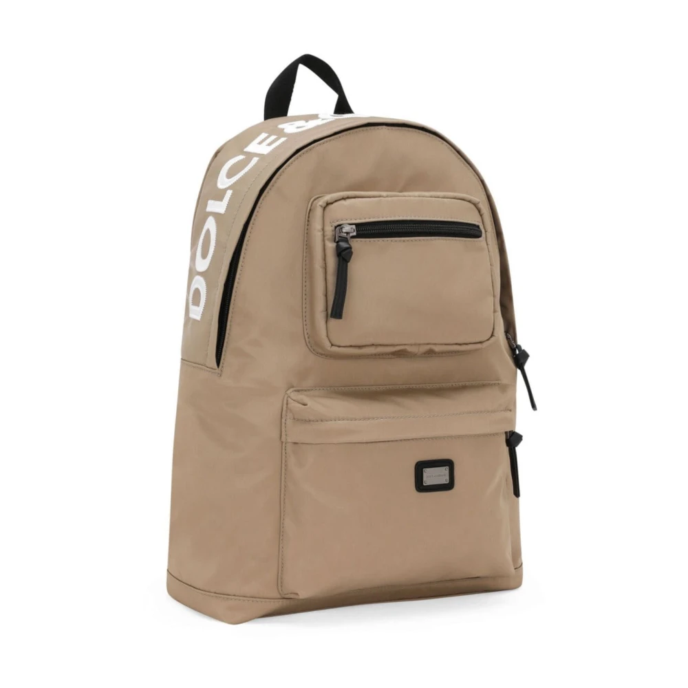 Dolce & Gabbana Beige Rugzak Beige Unisex