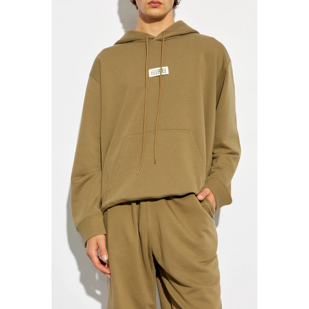 MM6 Maison Margiela Sweatshirt met logo Beige Heren
