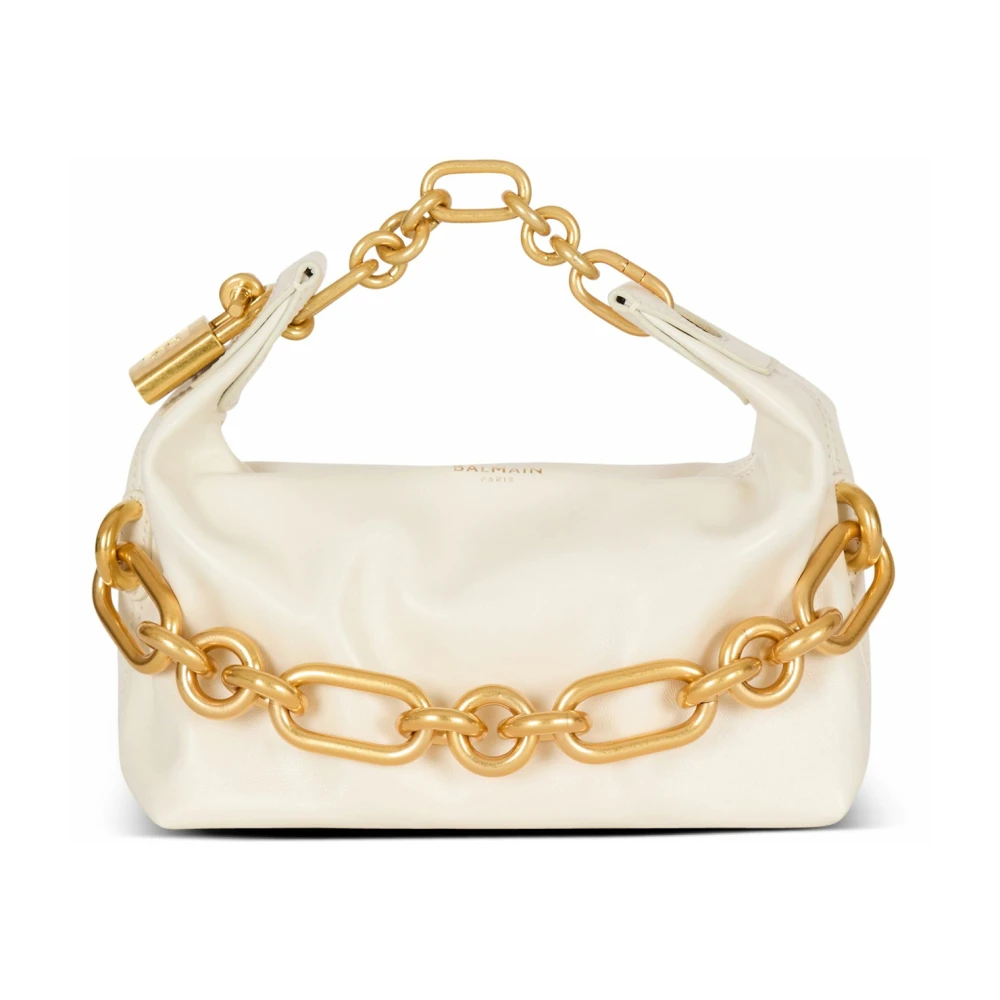 Balmain - Bags > Handbags - Beige - Balmain - Modalova