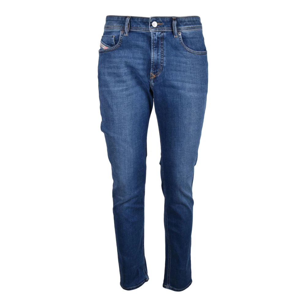 Diesel Katoen Elastaan Jeans Blue Heren