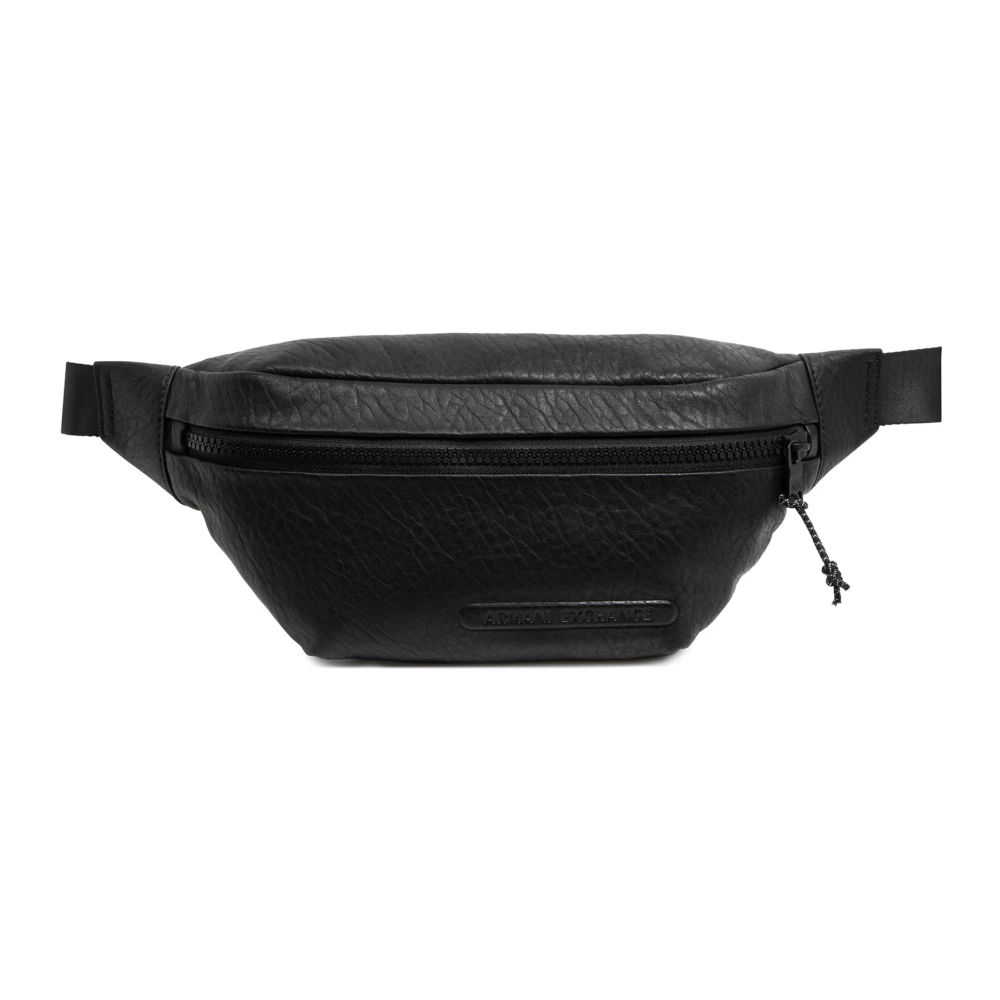 Armani Exchange Stijlvolle heuptas met verstelbare riem Black Heren