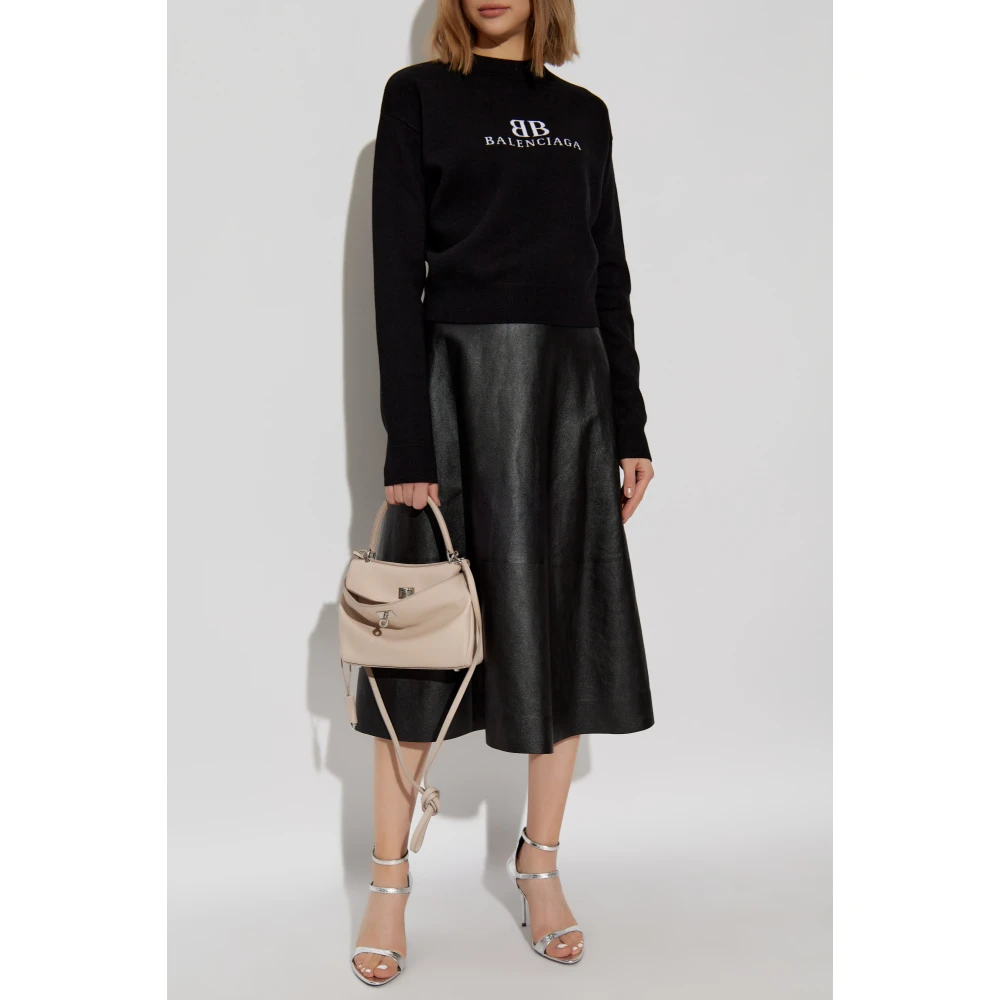 Balenciaga Trui met logo Black Dames