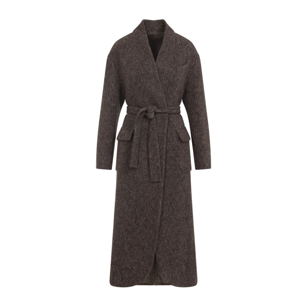 Coats > Belted Coats - - Brunello Cucinelli - Modalova