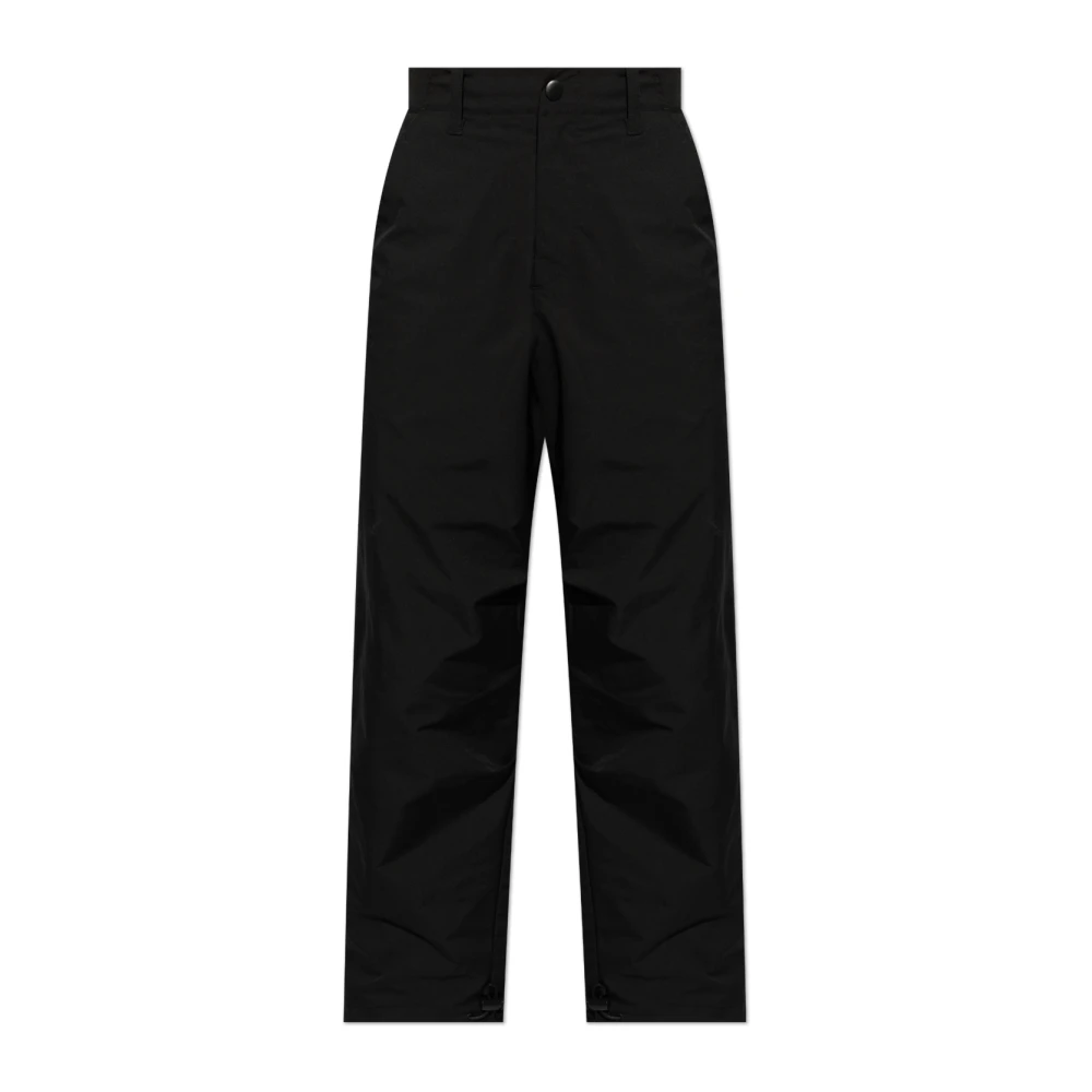 A.p.c. Broek met manchetten aangetrokken met trekkoorden Black Heren