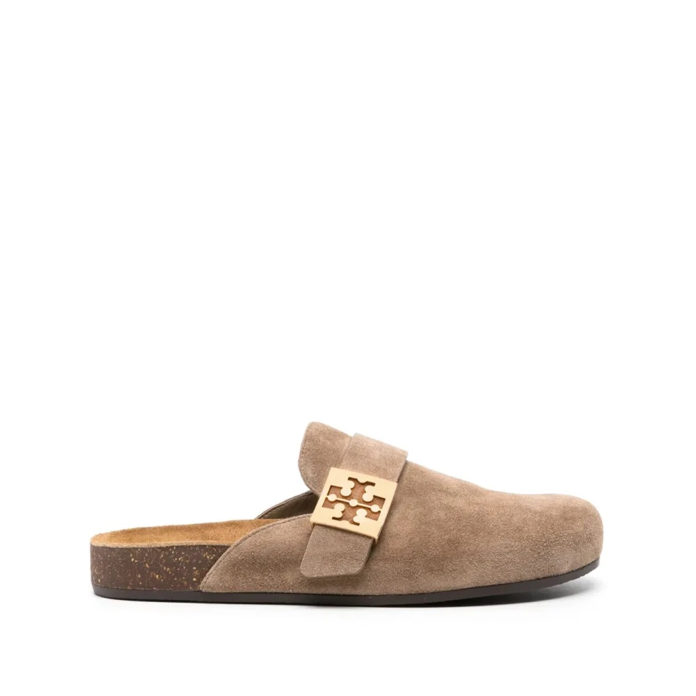 Tory Burch Stiliga Mulor Skor för Kvinnor Brown, Dam