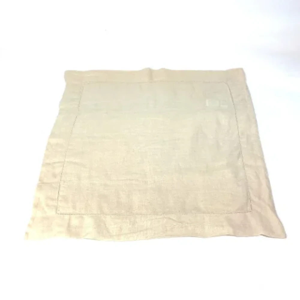 Hermès Vintage Pre-owned Fabric scarves White Dames