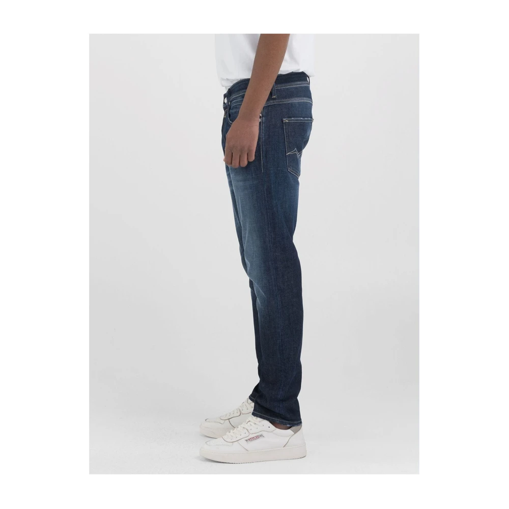 Replay Slim Fit Denim Jeans Blue Heren