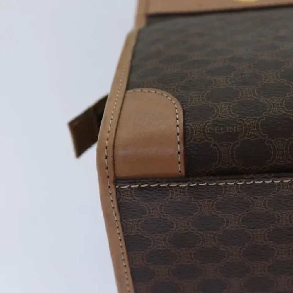 Celine Vintage Pre-owned Canvas handbags Brown Dames