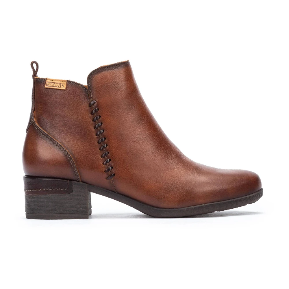 Pikolinos Donna Marrone - Stivaletto Con Dettagli In Pelle - Shoes - 42 Eu