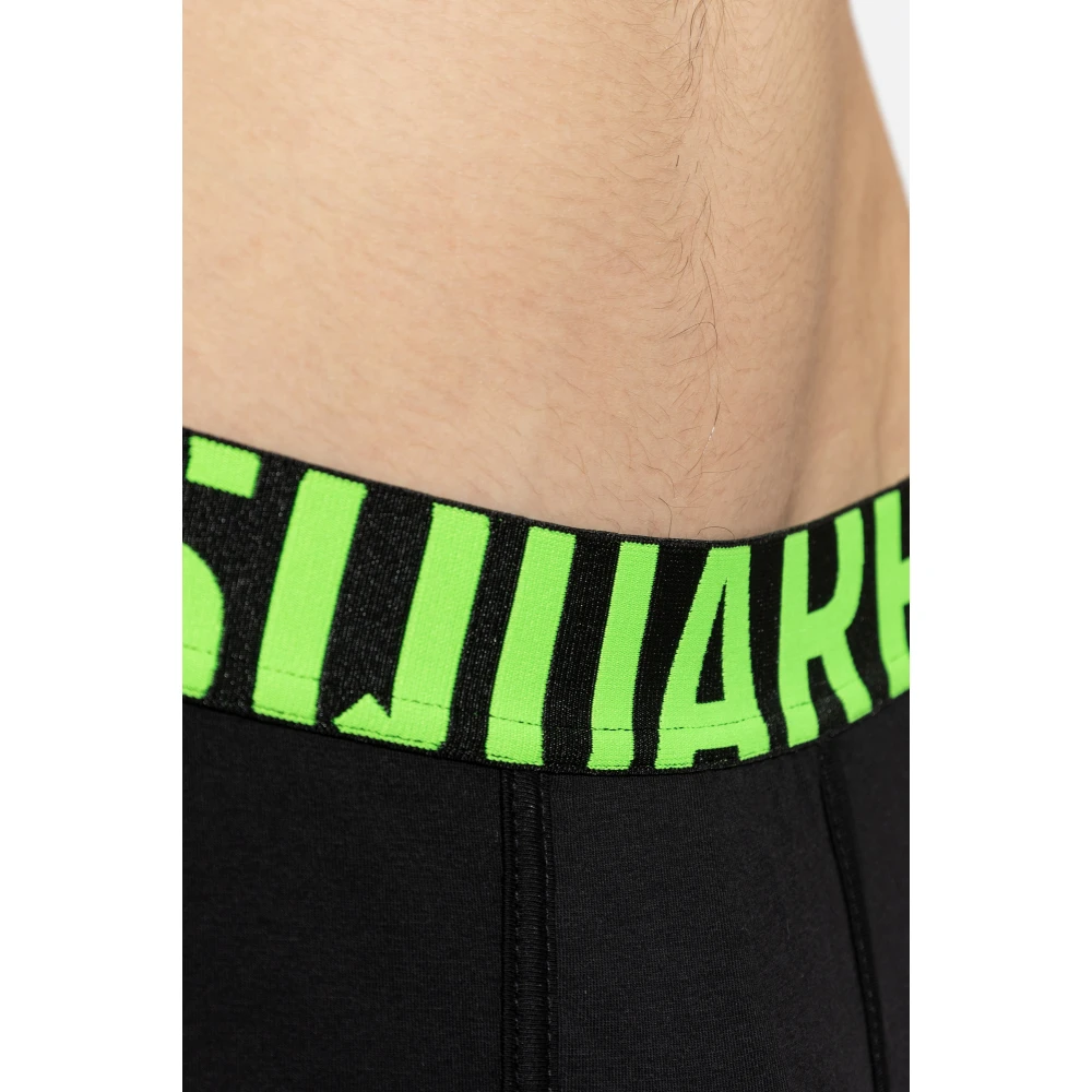 Dsquared2 Katoenen boxershorts met logo Black Heren