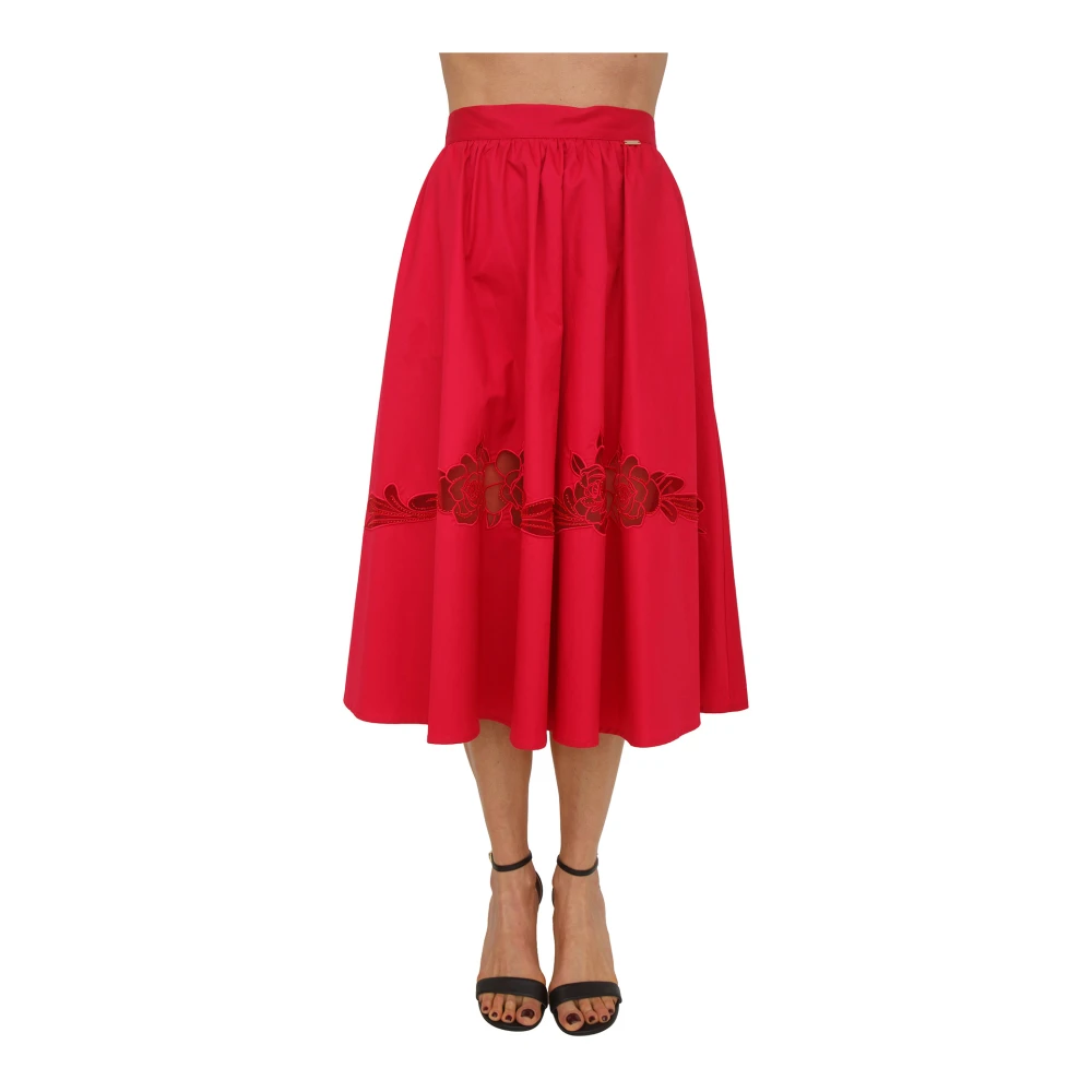 Fracomina Donna Rosso - Midi Skirt - Skirts - S