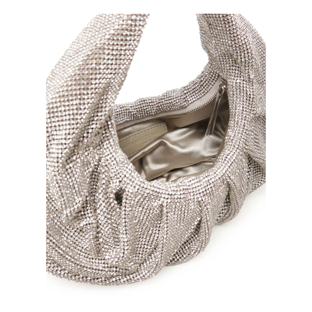 Benedetta Bruzziches Yennefer Mesh Tote Tas met Strass Gray Dames