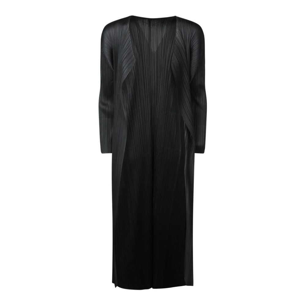 Issey Miyake Zwarte Cardigan Sweater Aw24 Black Dames