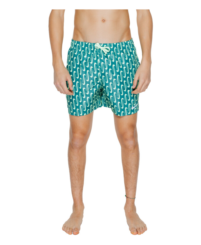 maillot-de-bain-vert-geometrique-a-lacets