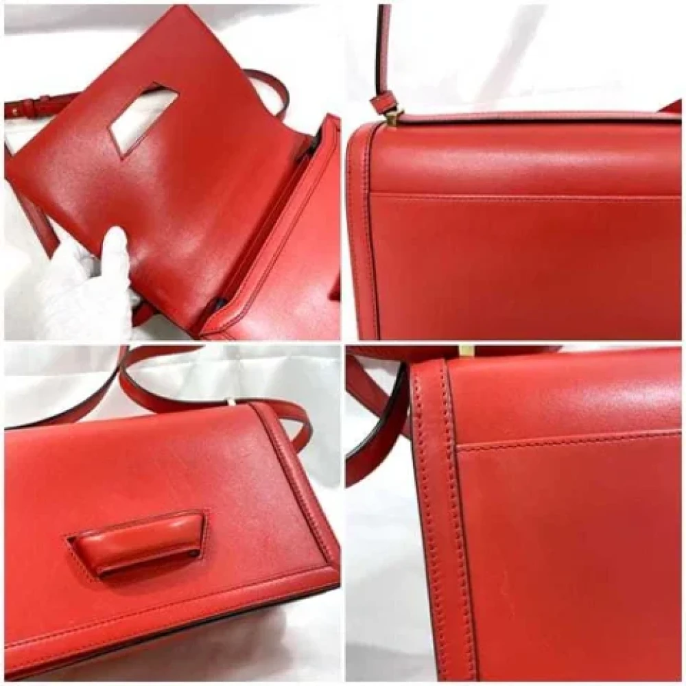 Loewe Pre-owned Leather crossbody-bags Red Dames