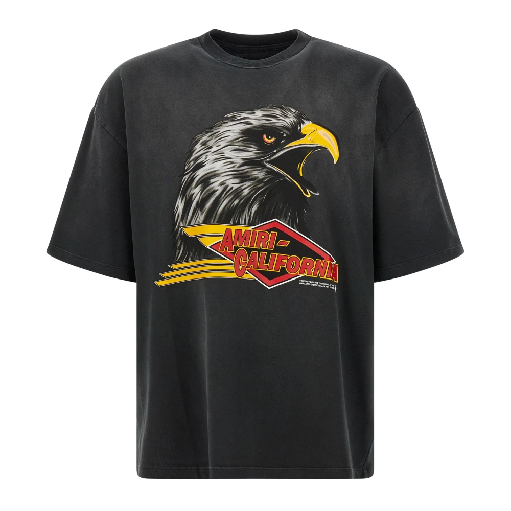 Amiri Men's Black Eagle Oversized Tee - T-Shirts - M - Tops