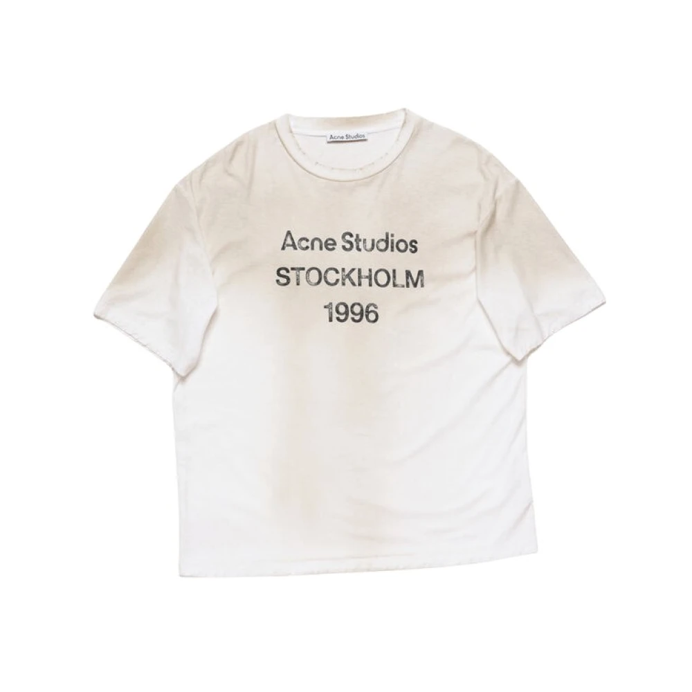 Acne Studios DC6 Dusty White T-shirts White Heren
