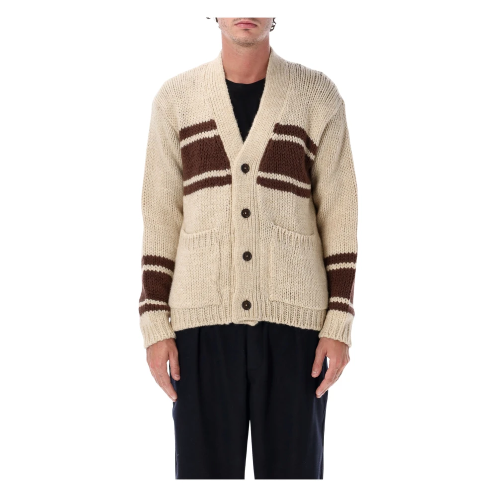 Universal Works , Cardigans, Male, Beige, M, Langdale Cardigan