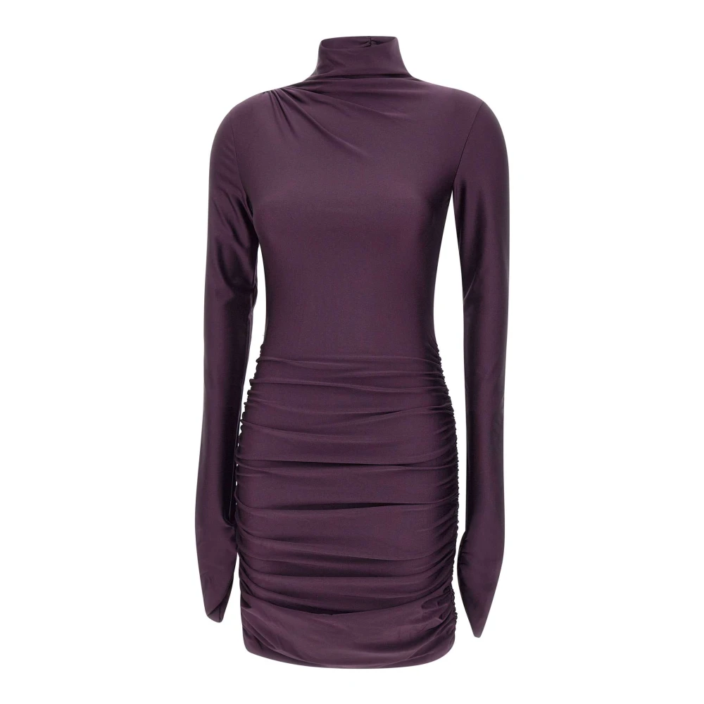Andamane Paarse Oleandra Mini Jurk Purple Dames