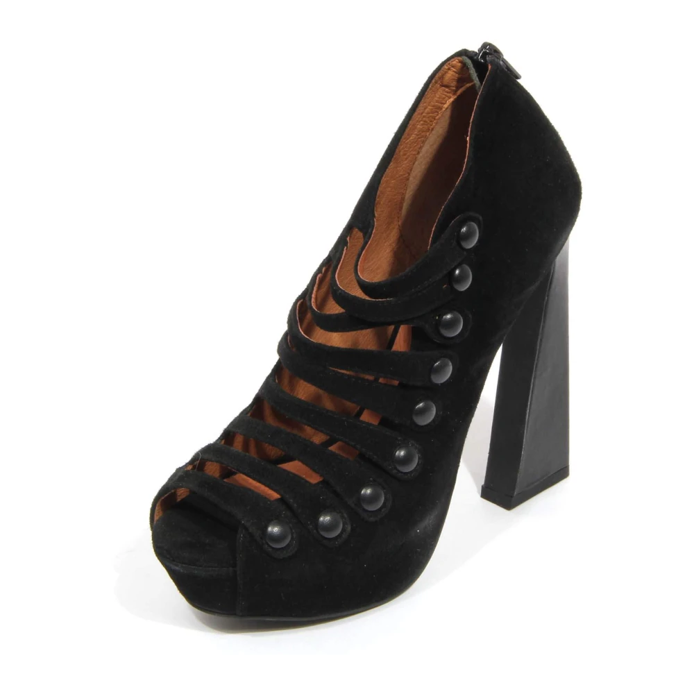 Jeffrey Campbell, High Heel Sandals, female, Black, Size: 7 US Honora Black Suede Pumps