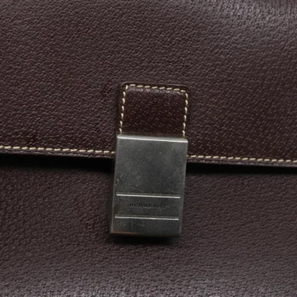 Burberry Vintage Pre-owned Leather clutches Brown Dames