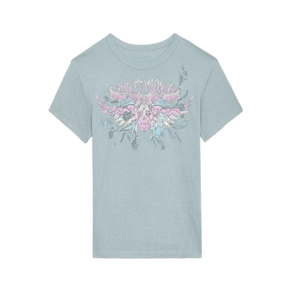 Zadig & Voltaire Stijlvol T-shirt voor mannen Blue Dames