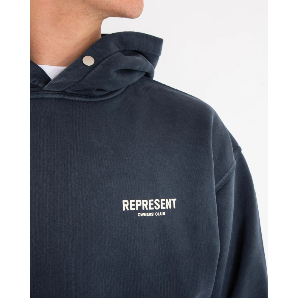 Represent Eigenaars Club Hoodie Blue Heren